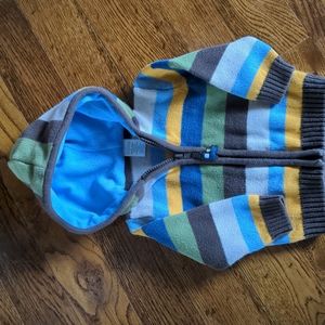 Gymboree striped Zip-up Sweater - Size 12-18 months